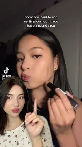 Vertical contour hack🫣 #verticalcontour #contour #contouring #makeuphacks #douyinmakeuphack 