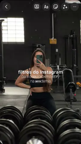 filtros muito gym aesthetics #GymLife #gymgirl #inspostories 