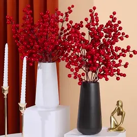 Red fruit berry 🎋,Christmas flower decorations available now🙋🏻‍♀️#artificialflower #partyneedsphilippines #christmasdecor #homedecor #christmasdecor2023 