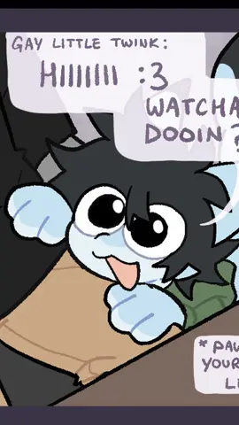 weh i'm puppy! | art: sh_4rk #furry #meme #fyp