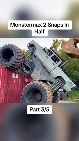 Monstermax 2 Snaps In Half Part 1/5. By WhistilinDiesel. These stunts were performed by professionals. Do not try at home. #fyp #fypシ #repost #whistlindiesel 