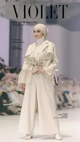 For the first catwalk representing Lozy in JFW she looks like a professional, Proud! 🤍 @nabila.t  #nabilataqiyyah #lozyhijab #jfw2024 #LOZYxNABILAatJFW #model #hijab 