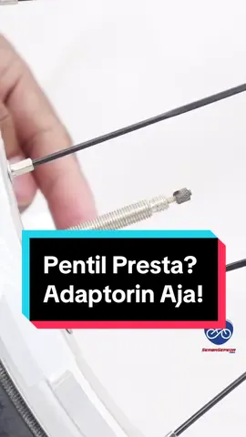 Absen yang ban sepedanya pakai pentil presta 🙋🏼‍♂️ Kalau kamu punya ban dengan jenis pentil presta, bisa langsung tambahkan adaptor pentil atau kalo gamau ribet bisa langsung beli pompa yg udah smarthead ya! 😎 #tokosepeda #bengkelsepeda #sobatss #sepedalipat #sepedalistrik #sepedamtb 