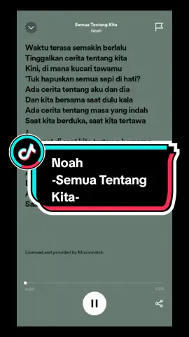 Noah #semuatentangkita #noah #spotifyplaylist #spotify #music #lyrics #musixmatch #fypシ #fyp 