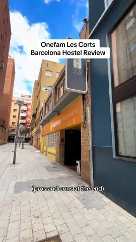 Onefam Les Corts Hostel Barcelona Review | pros and cons at the end | overall 9/10🌟 #barcelonaspain🇪🇸 #barcelonahostel #hostelreview #onefamhostels #onefamlescorts #hostellife #hostelsineurope 