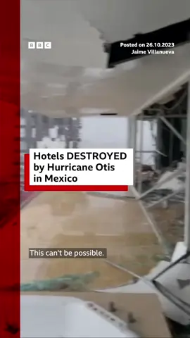Hurricane Otis hit southern Mexico with wind speeds of up to 165mph. #HurricaneOtis  #Weather #Mexico #Acapulco #AcapulcoResort #BBCNews