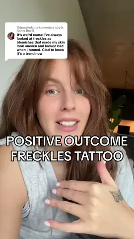 Odpowiadanie użytkownikowi @Annie Bevill let me know if you agree?!🫶🏼🥰🍪 y’all with freckles are lucky!! 🩷 #marywicijowska #frecklesgirl #frecklestattoowarsaw #frecklestattoopoland #fakefreckles #frecklestatto #piegipolska #tatuazpiegi #piegipermanentne #frecklestrend 