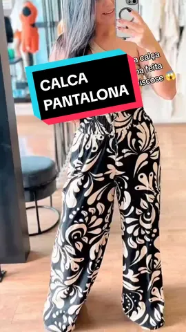 ⚡A calça pantalona mais desejada do momento!  ⚡Tecido viscose, com elástico na cintura ⚡Veste 36 ao 42 ( TAMANHO ÚNICO)  . #pantalona #pantalonaestampada #cropped #tbt  #lojafisica #empreendedorismo #foryou #CallMe 