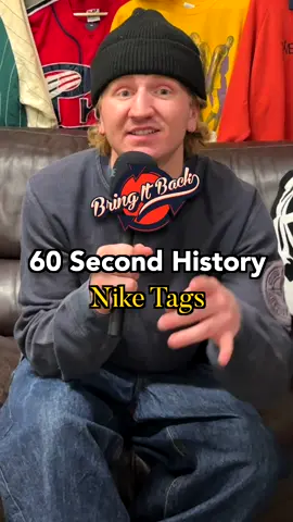 History of Nike Tags in 60 Seconds 🏃  #fashiontiktok #nike #vintagenike #niketag #archivefashion 