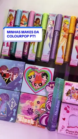 TOUR PELAS MINHAS MAQUIAGENS DA COLOURPOP ✨🛍️ #colourpop #colourpoppalette #makescolourpop #makeimportada #tour #tourpenteadeira 