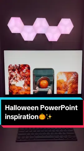 Some aesthetic PowerPoint design inspiration is never wrong✨🫶 #powerpoint #tutorial #halloween 