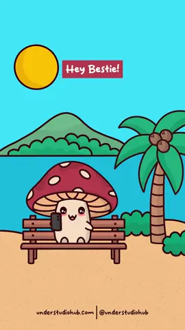 Motivate Your Bestie 🫶🏼🍄  #bestie #bestfriend #bff #motivation #motivational #motivate #mushroom #animation #fyp #foryou #cartoonanimation #viral #animationmeme #digitalart