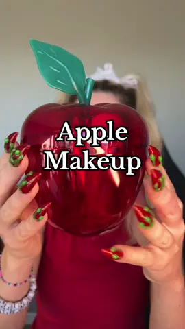 Somehow I forgot to include a real apple 😂🍎 #asmr #makeup #satisfying #apple #tingles #sleep #sleepy #asmrmakeup #relax #asmrsounds #foley #tapping 
