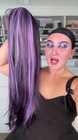 I LOVE THE EYE MAKEUP SO MUCH 🥹💜 #makeup #beauty #hairtransformation #wig 