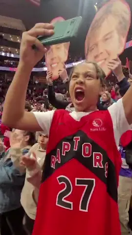 “These are happy tears” 🥹❤️ @Raptors  Thank you Raptors for helping make moments like this happen for fans far and wide. The North is borderless 🏀 #wethenorth 