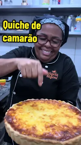 Quiche de camarão #quiche #receita 