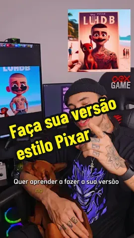 Como fazer seu desenho estilo filmes da Disney Pixar usando Inteligência Artificial #ia #inteligenciaartificial #trend #disney #pixar #efeitopixar #efeitodisney #fy #FYP 