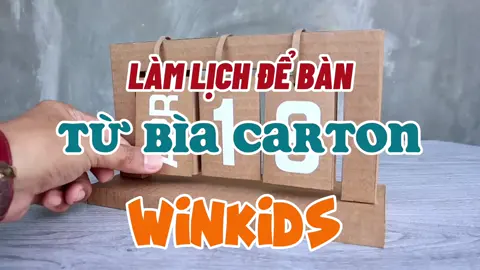 Làm lịch để bàn từ bìa carton #handmade #xuhuong 