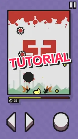 The game is A SLIGHT CHANCE OF SAWBLADES.  #mobilegames #indiedev #pixelart #gamedev #gamedevelopment #indiegame 