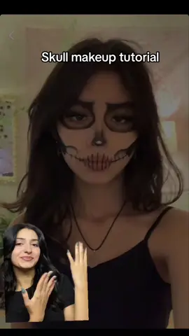 Halloween💀💀🎃 #bwpkpp #kesfet #ffyyyppppppppppppppppppp #siziniçin #fyp #halloween #skull #makeup #makeuptutorial #skullmakeup 