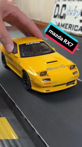 Miniature #Mazda RX7 yellow version diecast model car #diecast #modelcars #modelcarcollector #mohinhxe #xemohinh #mohinhoto #xuhuong #foryou #fyp 