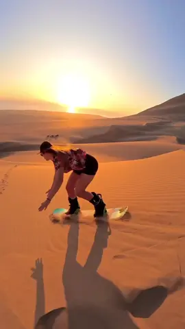 Paradise in Caramucho (IG🎥: @munay_sandboard) #extreme #unreel #sandboarding #desert #sandtok