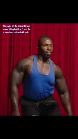 Folks to big to be moving like that. #preworkout #powerlifter #dance #druski #overlyhappy #pissmeoff #Fitness #club #hench #fyp #goofyahh 