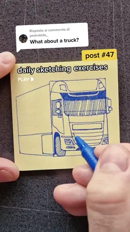 daf truck sketch by @Mirco Cavicchi  #drawtodrive #posit #postitsketch #trucker #daf #daftruck #truck #learntodraw #cardrawing #carsketch #sketchbook #howtodraw #howtodrawacar #sketchinglesson #drawinglesson #drawingtips
