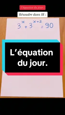 L’équation du jour : équation avec puissances. #math #maths #friaacademy #college #lycee #lyceens #mathematics #mathematique #mathematiques #foryou #foryoupage #fyp #fypシ #fypシ゚viral #viral #tiktok #merci #thankyou #thanks #tiktokfrance #tiktokfrance🇨🇵 #france #france🇫🇷 #francetiktok #francetiktok🇫🇷 #paris #mathslyceens #usa #usa_tiktok #tiktokmath #tiktokmaths #mathstiktok #mathtiktok #prof #profs #profsurtiktok #tracher #teachers #teachersoftiktok #enseignant #profmath #merci #thankyou #brevet #brevet2023 #revision #revisions #revisionbrevet #calcul #calculs #poutoi #defi #defis #enigme #equation #equations #puissance #puissances 