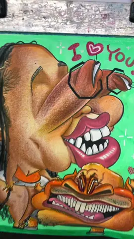 🌴Thank you!💙 #caricature #funny #streetart #fyp 
