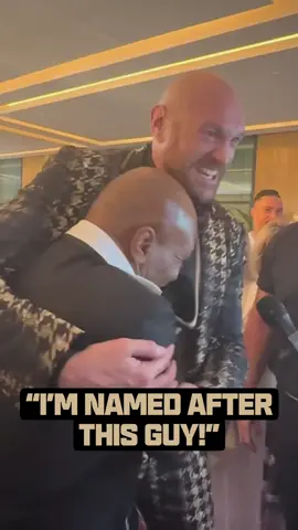 This Tyson x Tyson moment 🥲 #tysonfury #boxing #miketyson 