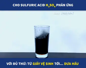 Cho H2SO4 phản ứng với mọi thứ và cái kết Source: Oddy tube #hoahocgenalpha #beautifulchemistry #chemistry #TikTokAwardsVN2023 