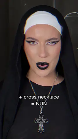 #halloween2023  #lastminutehalloweencostumes #lastminutehalloweenmakeup #nun #halloweennun #easyhalloweenmakeup #easyhalloweencostume 