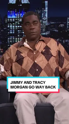 Jimmy and Tracy Morgan go way back. #DuringCommercialBreak #FallonTonight #TracyMorgan #SNL 