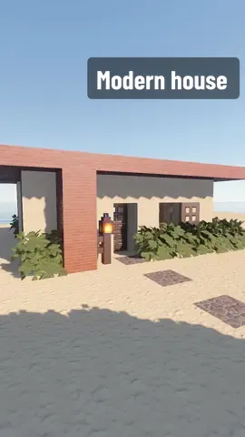 Modern beach house #Minecraft #minecraftbuilding #minecrafttutorial #minecraftbuild #foryoupage❤️❤️ 