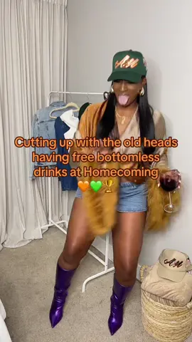 & we won so the cut up continues 😜🧡💚🏆 #famu #famuhomecoming #famualumni #rattlers #Homecoming #uncleearl 🫶🏾