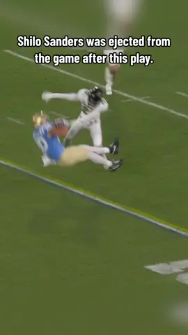 Shilo Sanders was ejected for targeting on this hit. #cfb #foootball #colorado #shilosanders 