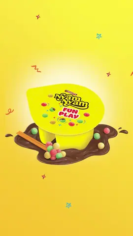 Nyam Nyam Fun Play kemasan baru, bikin hari kamu makin seru! Cuma 2000 aja Buruan beli di warung terdekat yaa! #SeruUntukSemua #2000BisaSeru 