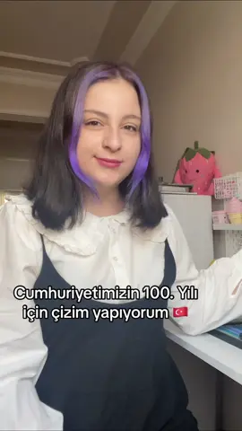 Son kısımda Ekranı yan döndürmeyi unutmayın #cumhuriyet #cumhuriyetbayramı #100yaşında #kesfet #çizim #eylülbolat 