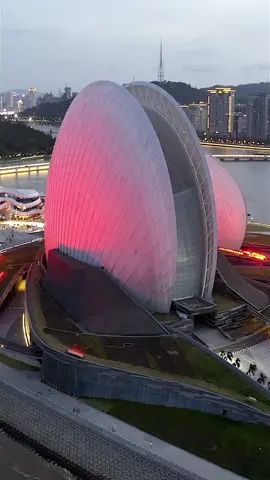 The beautiful Zhuhai Grand Theatre#beauty #zhuhai #china #theater #fyp #tiktok #foryou 