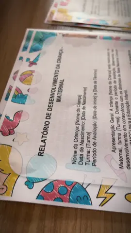 Modelos de relatórios para educação infantil. #saladeaula #professor #educaçao 