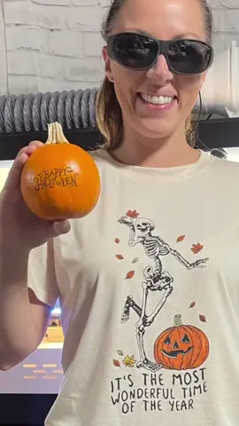 Spooky season calls for pumpkin engraving! 🎃✨ #PumpkinEngraving #HalloweenDecor #WitchCraft #LaserMagic #HalloweenFun #SpookySeason #omtech #laserengraving #diyproject 