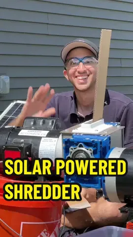 DIY SOLAR POWERED shredder for recycling anything #engineering #shredder #recycle #sun #solarpower #renewableenergy #Science #fyp> #technology #Tech #satisfying #vikingrise #physicstok #technologyworker #mechanism #neglected #green #EcoFriendly #eco 