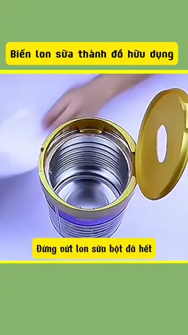 Tận dụng lon ống bơ #meovat #meovatcuocsong #pytago 