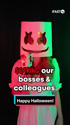 They were a lot more confused than scared #halloween #office #corporate #officelife #boss #colleagues #work #scaringpeople #prank 