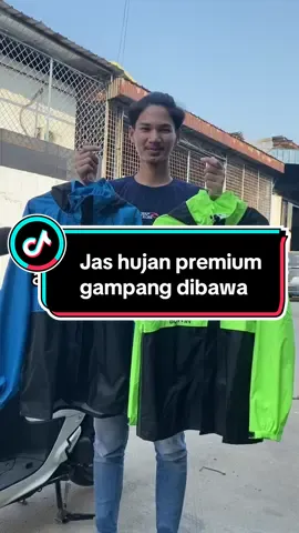 Jas hujan premium gamong dibawanya👌 #fyp #musimhujan #jashujanmurah #banjir #jakartahujan #hujanderas 