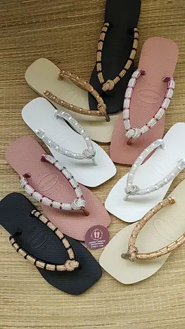 Coleção havaianas slim Square com tira de strass #havaianas #amigosecreto #reveillon #natal #brilho #papete 