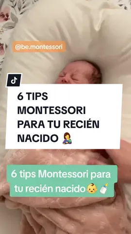 👉6 tips Montessori para tu recién nacido👶🍼 1️⃣👁️👶 Háblale a tu bebé mirándole a los ojitos siempre que puedas. Un tono suave y seguro le brinda confianza. 🌿 2️⃣👶💬 Narra lo que ocurre a su alrededor, como 