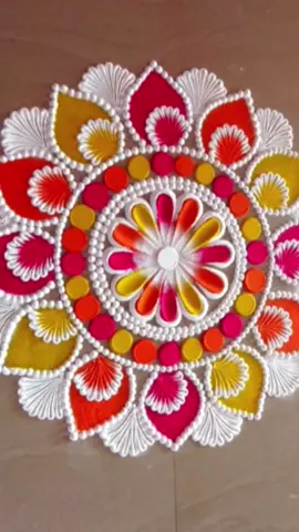 #rangoli #rangolidesign✨ #easyrangoli #fyupageシ #fypシ #simplerangoli 