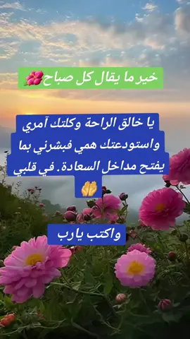 خير ما يقال  في صباح #يارب❤️ #يارب #لاتنسوا_ذكر_الله🤍 #لا_تنسوا_الصلاة_على_النبي #ادعية_دينية #ادعية_مستجابة #حالات_واتساب #ستوريات_دينية #حالات #تسبيحات_أستغفار_أدعيه_اعمال_يوميه #دعوات #يارب #اللهم_امين #صباح #الجزائر #المغرب #مصر #بغداد #السعودية #الامارات #قطر #fypシ #اكسبلور #fypシ 